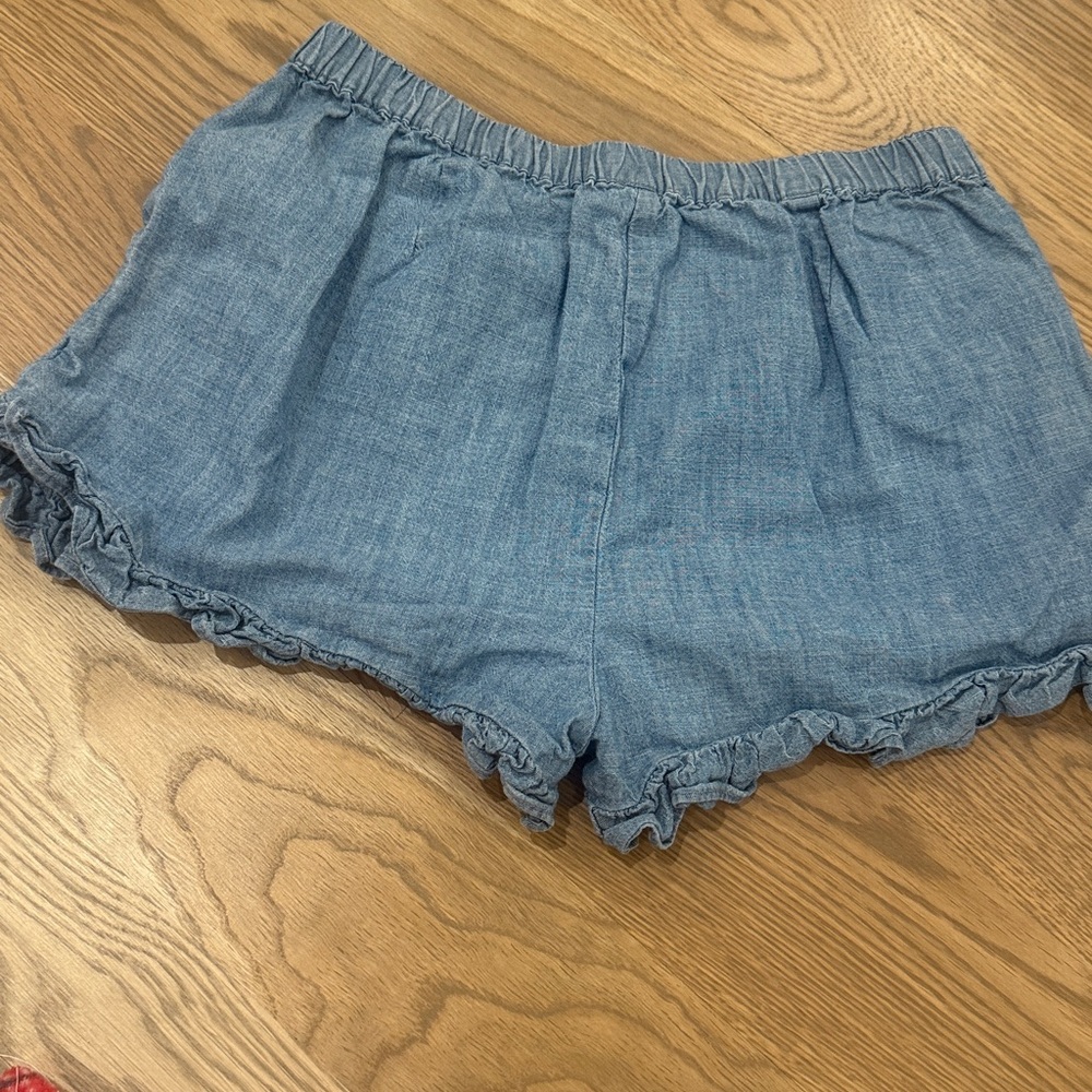 Crewcuts Ruffle Chambray Shorts - Picture 2 of 3